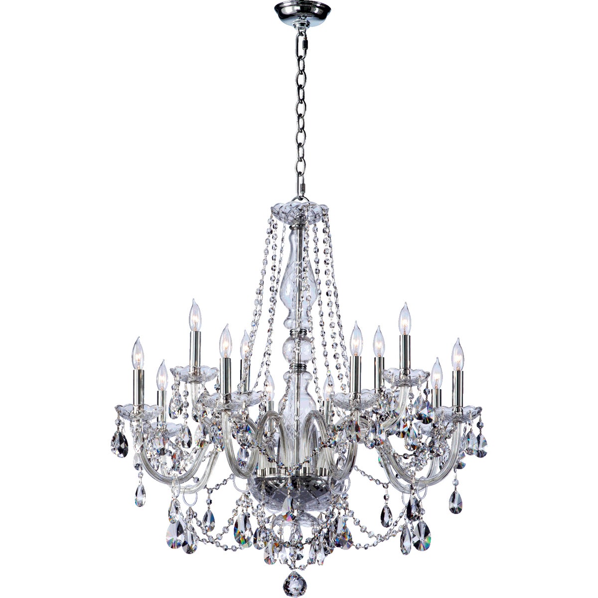 Crystal Chandelier-by-Quorum International