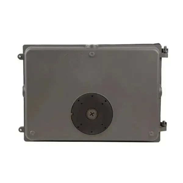 DarkShield Series LED full cutoff wall pack back view showing mounting plate and electrical access area for wall installation