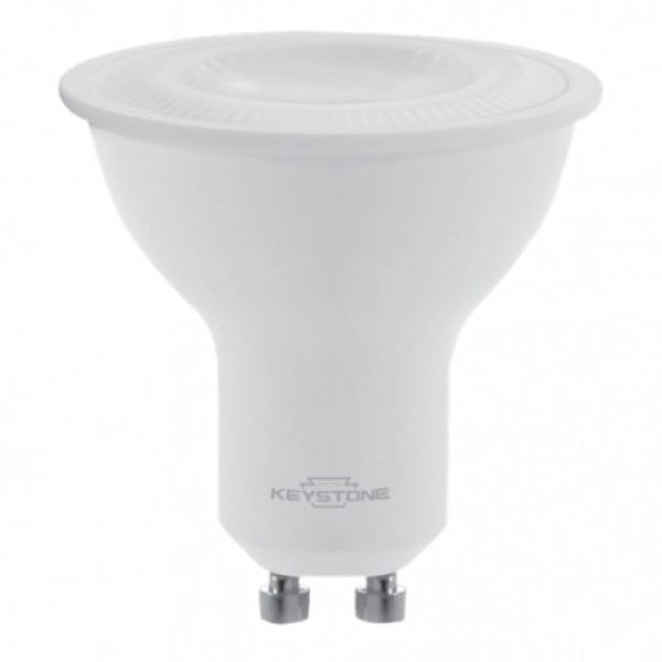 GU10 MR16 Bulb, 5 Watt, 350 Lumens, 80+ CRI, Dimmable, Bi-Pin GU10 Base, Energy Star Rated, 120V-by-Keystone Technologies