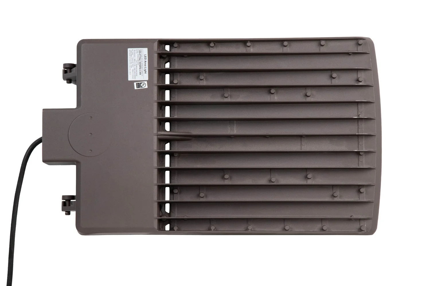 LED Area Light — Arm Mount — Selectable 200–300W — 277–480V — Selectable CCT