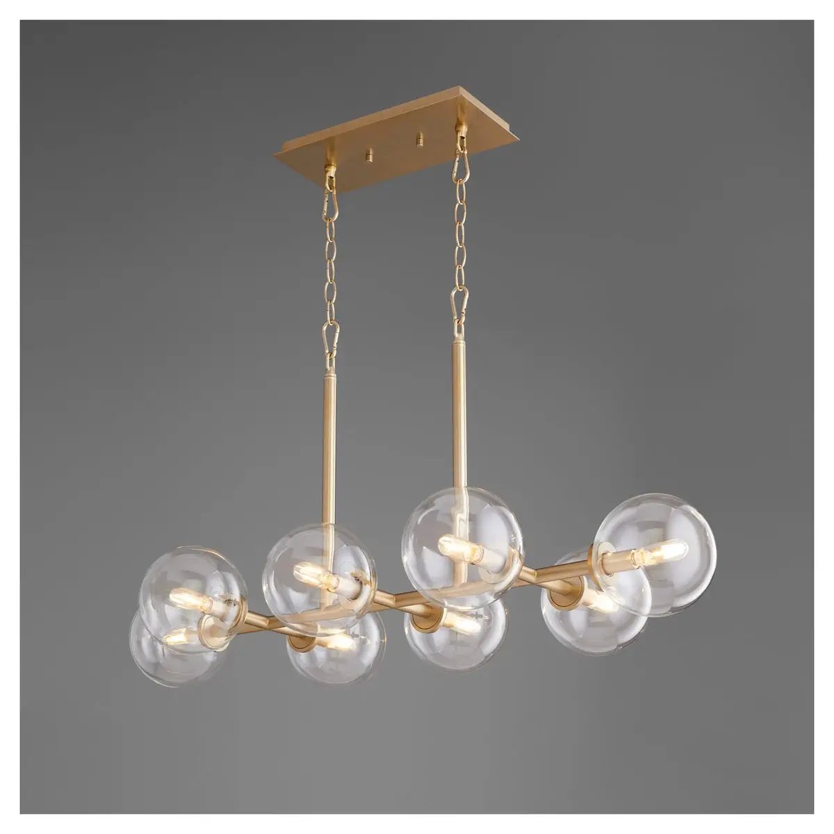 Linear Sputnik Chandelier-by-Quorum International