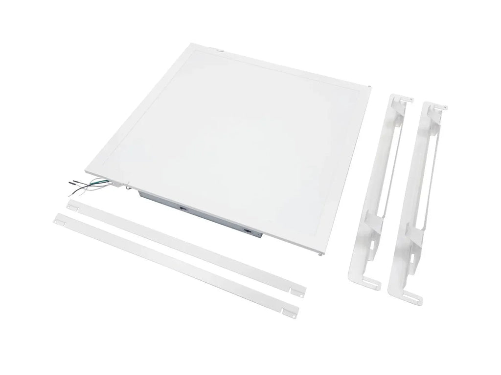 LumaFit Series 2x2 LED panel light retrofit kit for recessed commercial troffer retrofit installations with selectable wattage and selectable CCT 120–277V input