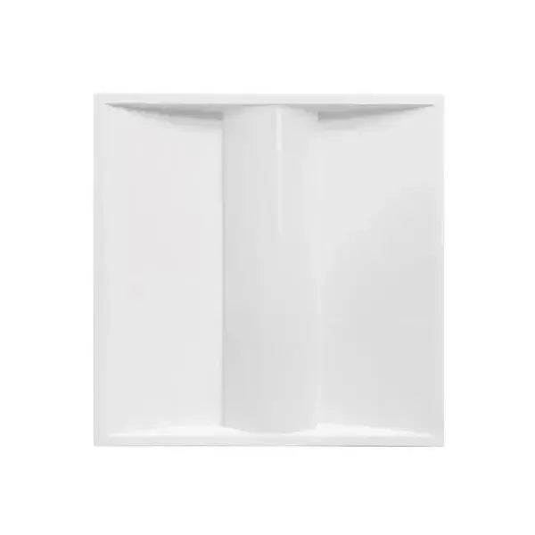 PrismLay Series 2x2 LED troffer light recessed commercial ceiling fixture with selectable wattage and selectable CCT for T-grid installations