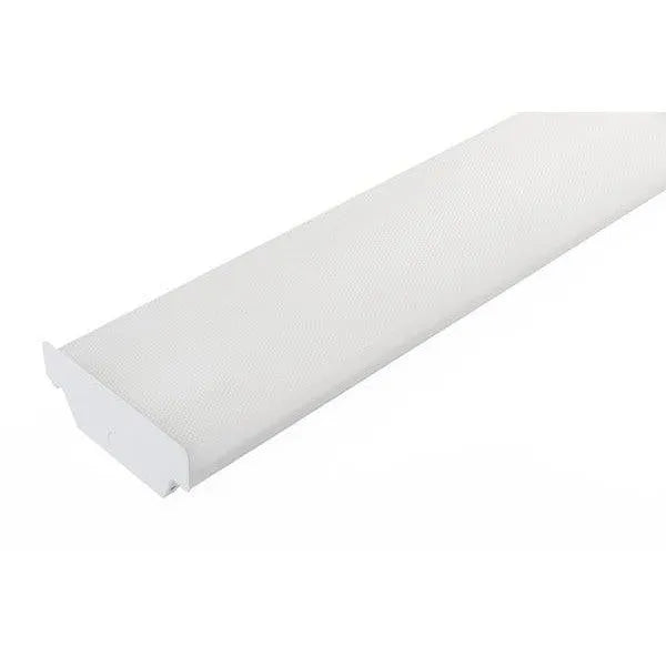 XFit Series 4 foot LED prismatic wraparound light with selectable 18W 28W 44W output and 3500K 4000K 5000K color temperature for commercial interior lighting